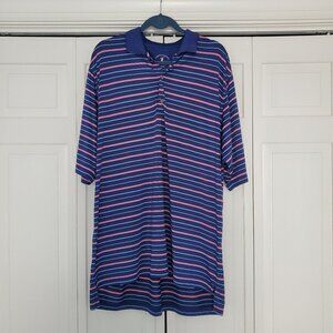 Fairway and Greene Tech Striped Polo Mens XL